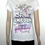 Charlie The Unicorn White Tshirt For Women Humor..